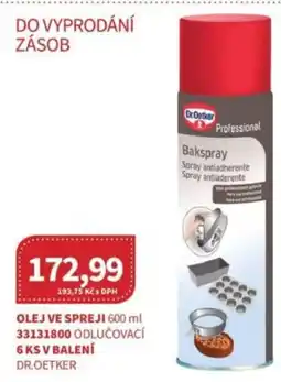 Kubík potraviny Olej ve spreji nabídka