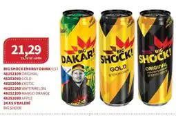 Kubík potraviny Big shock energy drink nabídka