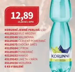 Kubík potraviny Korunní jemně perlivá nabídka