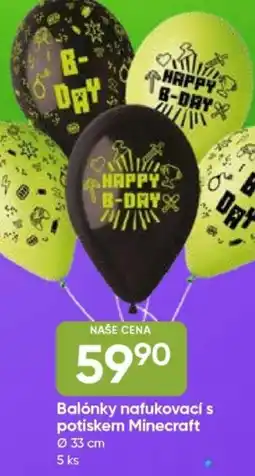Hruška Balónky nafukovací s potiskem Minecraft nabídka