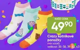 Hruška Crazy kotníkové ponožky nabídka