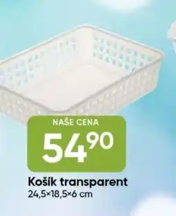 Hruška Košík transparent nabídka