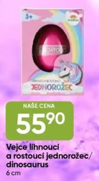Vejce líhnoucí a rostoucí jednorožec/ dinosaurus