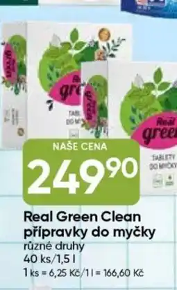 Hruška Real Green Clean přípravky do myčky nabídka