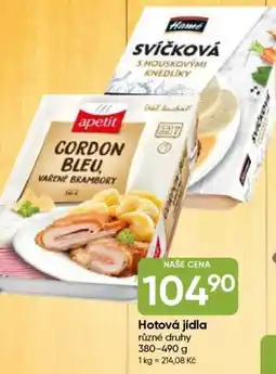 Hruška Hotová jídla nabídka