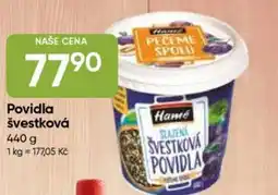 Hruška Povidla švestková nabídka