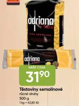 Hruška Adriana Těstoviny semolinové nabídka