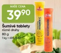 Hruška Šumivé tablety nabídka