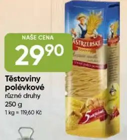 Hruška Těstoviny polévkové nabídka