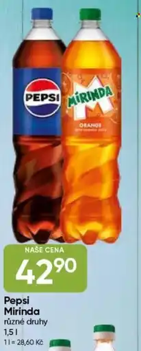 Hruška Pepsi Mirinda nabídka