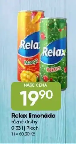 Hruška Relax limonáda nabídka