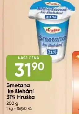 Hruška Smetana ke šlehání 31% Hruška nabídka
