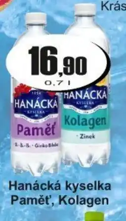 Adam Hanácká kyselka Paměť, Kolagen nabídka