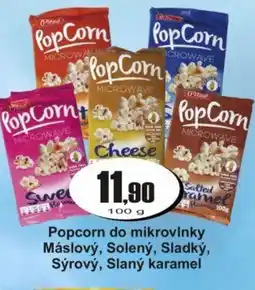 Adam Popcorn do mikrovlnky Máslový, Solený, Sladký, Sýrový, Slaný karamel nabídka