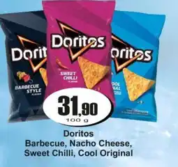 Adam Doritos Barbecue, Nacho Cheese, Sweet Chilli, Cool Original nabídka