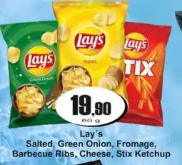 Adam Lay's Salted, Green Onion, Fromage, Barbecue Ribs, Cheese, Stix Ketchup nabídka