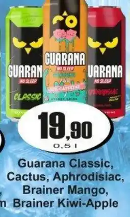 Adam Guarana Classic, Cactus, Aphrodisiac, Brainer Mango, Brainer Kiwi-Apple nabídka