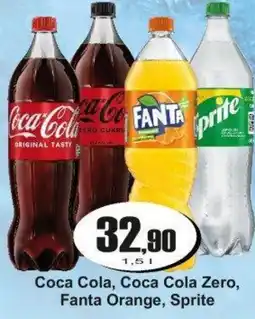 Adam Coca Cola, Coca Cola Zero, Fanta Orange, Sprite nabídka