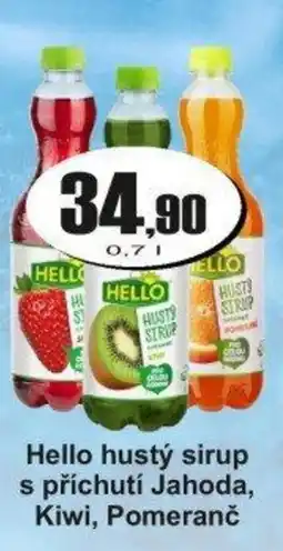 Adam Hello hustý sirup s příchutí Jahoda, Kiwi, Pomeranč nabídka