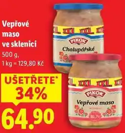 Lidl Vepřové maso ve sklenici, 500 g nabídka
