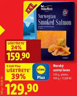 Lidl Norský uzený losos, 220 g nabídka