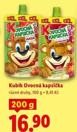 Lidl Kubík Ovocná kapsička, 200 g nabídka