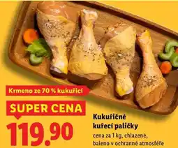 Lidl Kukuřičné kuřecí paličky, cena za 1 kg nabídka