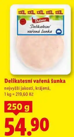 Lidl Delikatesní vařená šunka, 250 g nabídka