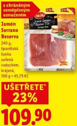 Lidl Jamón Serrano Reserva, 240 g nabídka