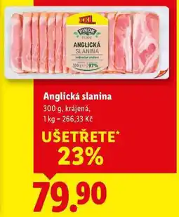 Lidl Anglická slanina, 300 g nabídka