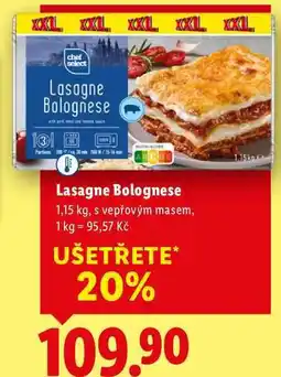 Lidl Lasagne Bolognese, 1,15 kg nabídka