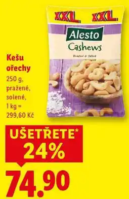 Lidl Kešu ořechy, 250 g nabídka