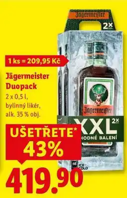 Lidl Jägermeister Duopack, 2x 0,5 l nabídka
