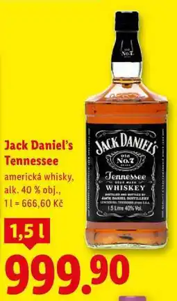 Lidl Jack Daniel's Tennessee, 1,5 l nabídka