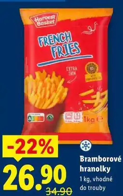Lidl Bramborové hranolky, 1 kg nabídka