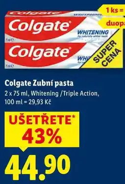 Lidl Colgate Zubní pasta, 2x 75 ml nabídka