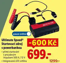 Lidl Ultimate Speed Startovací zdroj s powerbankou nabídka