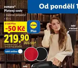Lidl esmara Pletený svetr nabídka