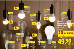 Lidl Livarno Filamentová/LED žárovka nabídka