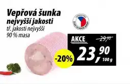 ZEMAN Vepřová šunka nejvyšší jakosti nabídka