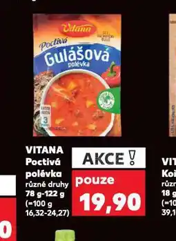 Kaufland Vitana poctivá polévka nabídka