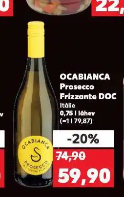Kaufland Ocabianca prosecco frizzante doc nabídka