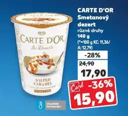 Kaufland Carte d'or smetanový dezert nabídka
