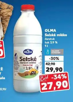Kaufland Olma selské mléko nabídka