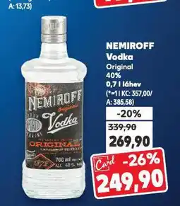 Kaufland Nemiroff vodka nabídka