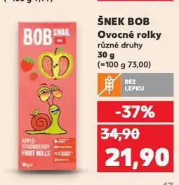 Kaufland Šnek bob ovocné rolky nabídka