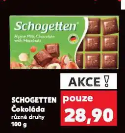 Kaufland Čokoláda schogetten nabídka