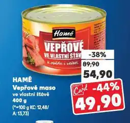 Kaufland Hamé vepřové maso nabídka