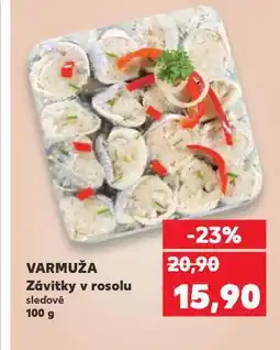 Kaufland Varmuža závitky v rosolu nabídka