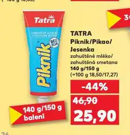 Kaufland Tatra piknik nabídka